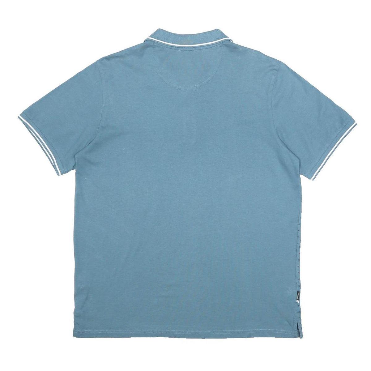 SLAZENGER Mens Blue Short Sleeve Polo Shirt L Cotton Patterned Casual