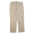 DICKIES Mens Jeans Beige Relaxed Straight Denim W36 L32 Workwear Utility