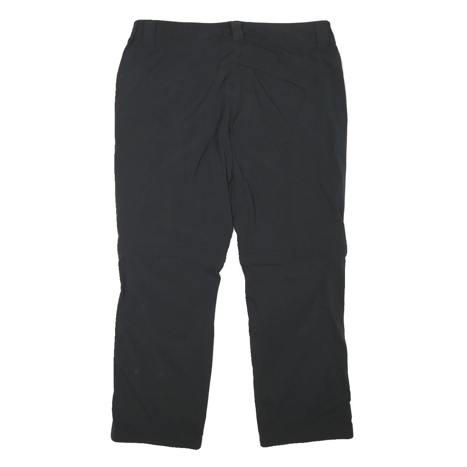 ODLO Womens Polyester Blend Black Regular Fit Straight Trousers W33 L26 Outdoor