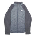 NEW BALANCE Womens Grey & Charcoal Activewear Jacket M Polyester Zip Plain