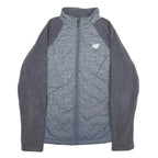 NEW BALANCE Womens Grey & Charcoal Activewear Jacket M Polyester Zip Plain