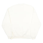JERZEES Mens White San Diego Crew Neck L Cotton Blend Crew Neck Sweatshirt