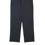 ESPRIT Womens Black Regular Fit Straight Leg Trousers W26 L30 Classic Workwear