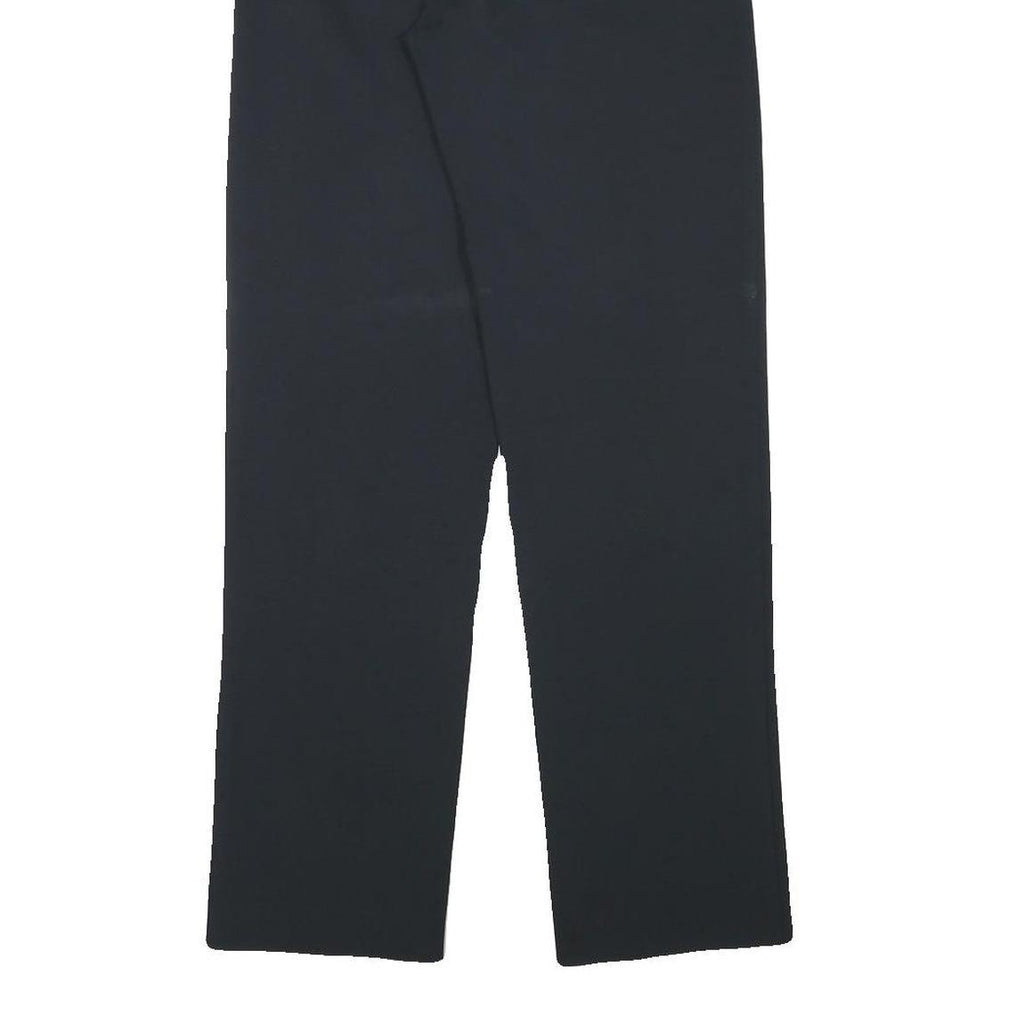 ESPRIT Womens Black Regular Fit Straight Leg Trousers W26 L30 Classic Workwear