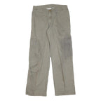 CARHARTT Mens Cotton Blend Beige Regular Straight Trousers W28 L28 Workwear