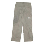 CARHARTT Mens Cotton Blend Beige Regular Straight Trousers W28 L28 Workwear