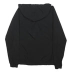 ADIDAS Mens Black Golf Jacket M Polyester Blend Zip Hooded Plain Lightweight