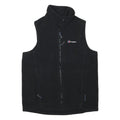 BERGHAUS Mens Black Fleece Waistcoat M Polyester Blend Zip Outdoor Vest