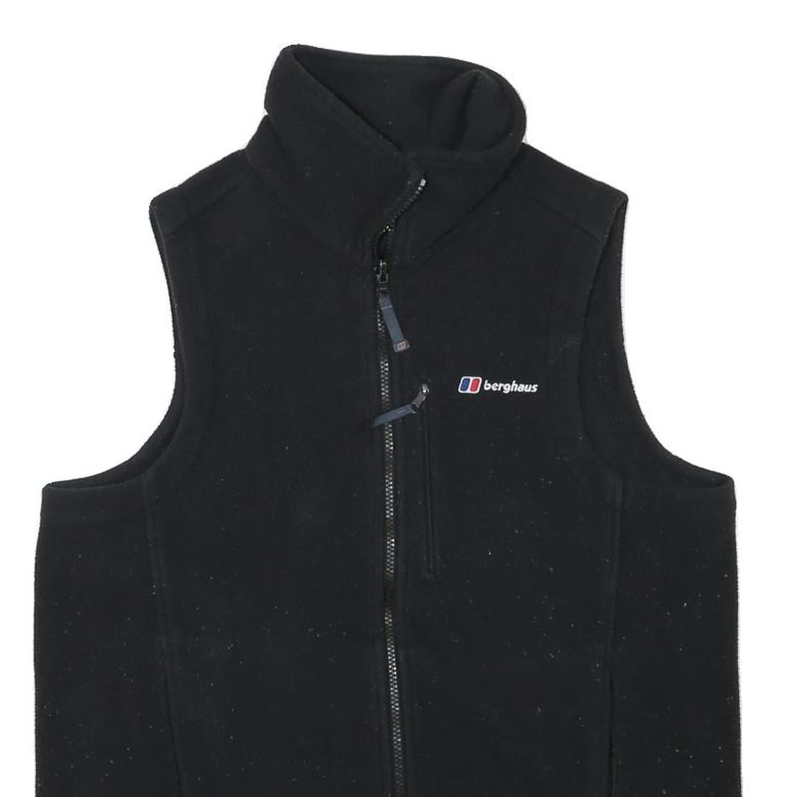 BERGHAUS Mens Black Fleece Waistcoat M Polyester Blend Zip Outdoor Vest