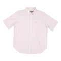 NAUTICA Mens Pink & White Striped Shirt XL Cotton Blend Button-Down Collar