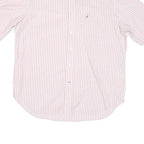 NAUTICA Mens Pink & White Striped Shirt XL Cotton Blend Button-Down Collar