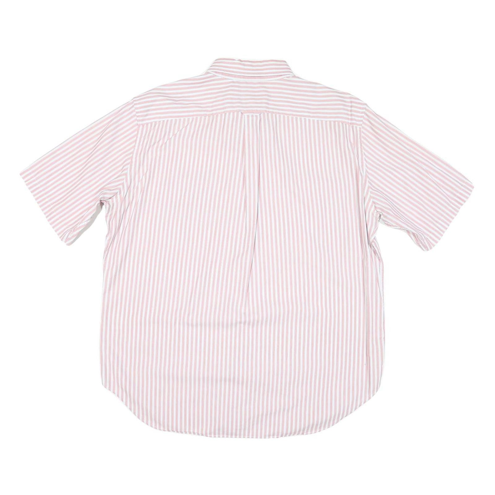 NAUTICA Mens Pink & White Striped Shirt XL Cotton Blend Button-Down Collar