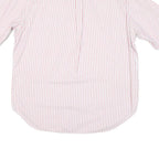 NAUTICA Mens Pink & White Striped Shirt XL Cotton Blend Button-Down Collar