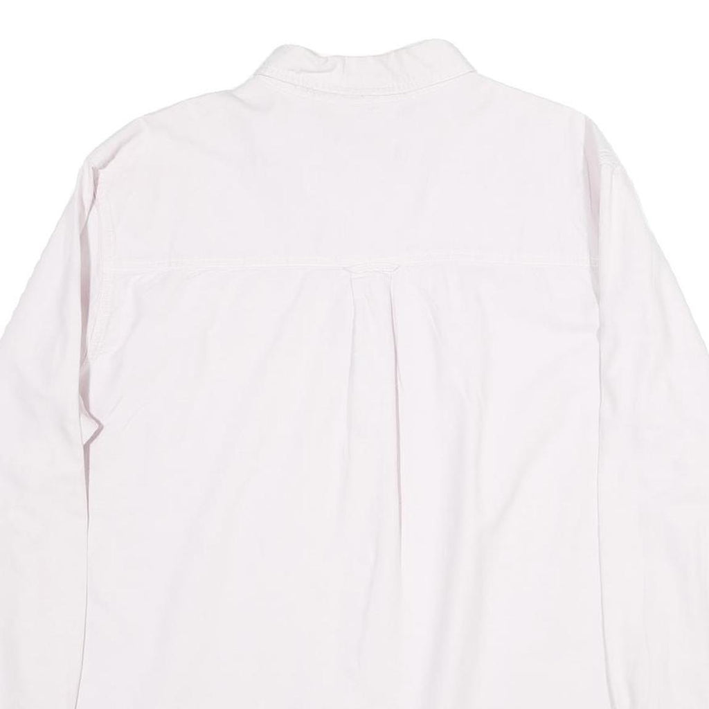 CHAPS Mens White Cotton Shirt XL Button-Down Collar Long Sleeve Casual Classic