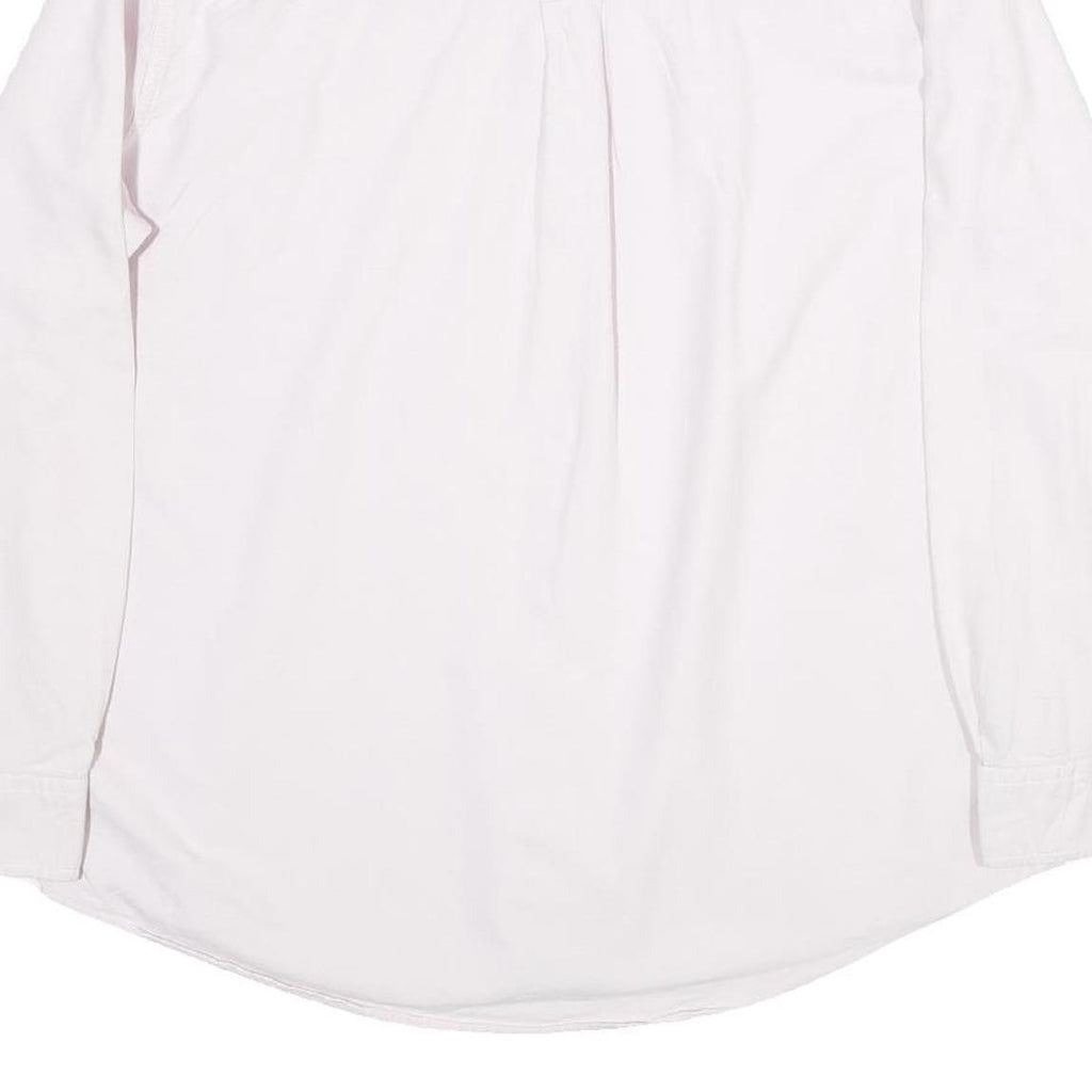 CHAPS Mens White Cotton Shirt XL Button-Down Collar Long Sleeve Casual Classic