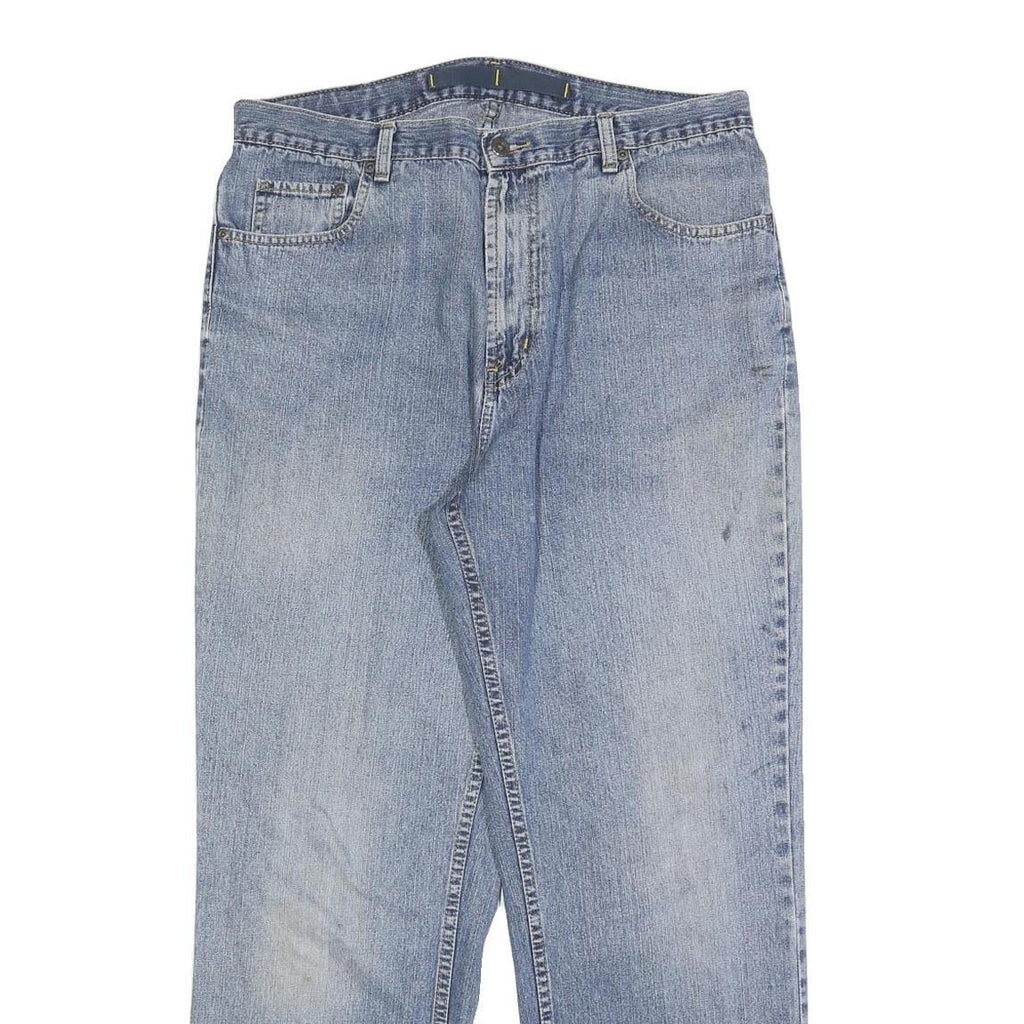 NAUTICA Mens Jeans Blue Relaxed Straight Denim Medium W34 L30 Casual Zip Fly