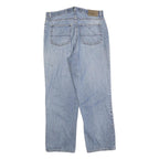 NAUTICA Mens Jeans Blue Relaxed Straight Denim Medium W34 L30 Casual Zip Fly