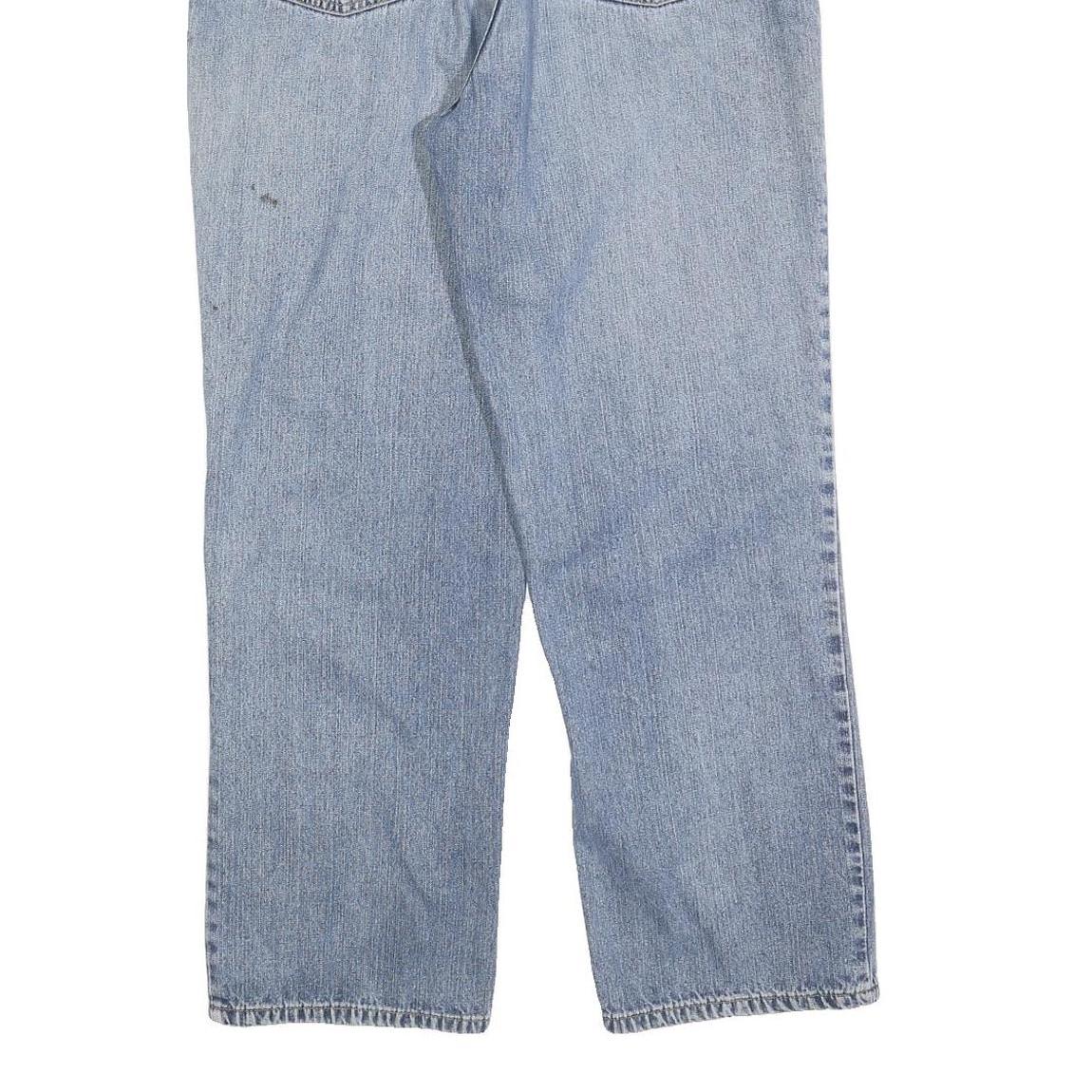 NAUTICA Mens Jeans Blue Relaxed Straight Denim Medium W34 L30 Casual Zip Fly