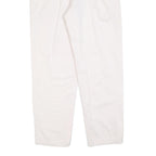 DOCKERS Womens White Regular Fit Straight Cotton Blend Trousers W32 L30