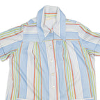 LAND SEA Womens Shirt Blue Striped S