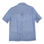 ARA Womens Blue Denim Button Cotton Long Sleeve Jacket L Casual Light