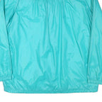 WINDY WEATHER Womens Turquoise Plain Button Jacket L Polyester Blend Lightweight