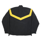 UNICOR Womens Black & Yellow U.S. Army Track Nylon Jacket M Zip Plain Casual