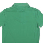 TOMMY HILFIGER Mens Green Slim Fit Short Sleeve Polo Shirt L Cotton Blend