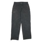 CARHARTT Mens Jeans Black Loose Straight Denim Fair W32 L32 Workwear Zip