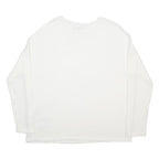 PEPCO Womens White Plain Jumper Crew Neck Basic Knit XL Comfortable Soft Fashion