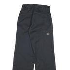 DICKIES Mens Cotton Black Loose Fit Straight Leg Trousers W28 L32 Workwear
