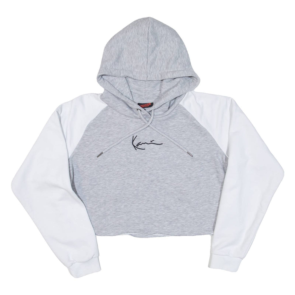 KARL KANI Cropped Stranger Things Womens Grey Hoodie M