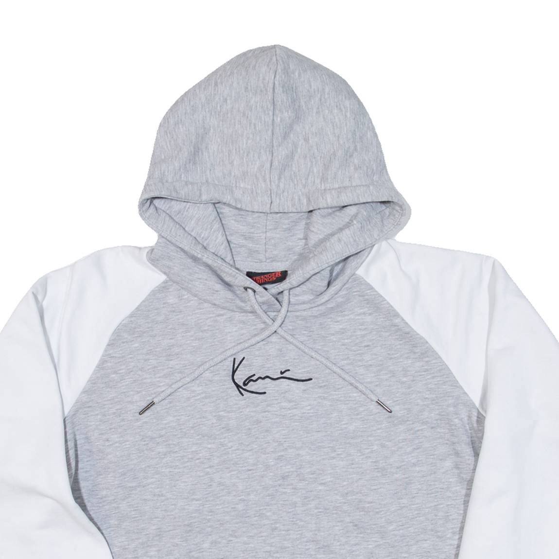KARL KANI Cropped Stranger Things Womens Grey Hoodie M
