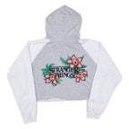 KARL KANI Cropped Stranger Things Womens Grey Hoodie M