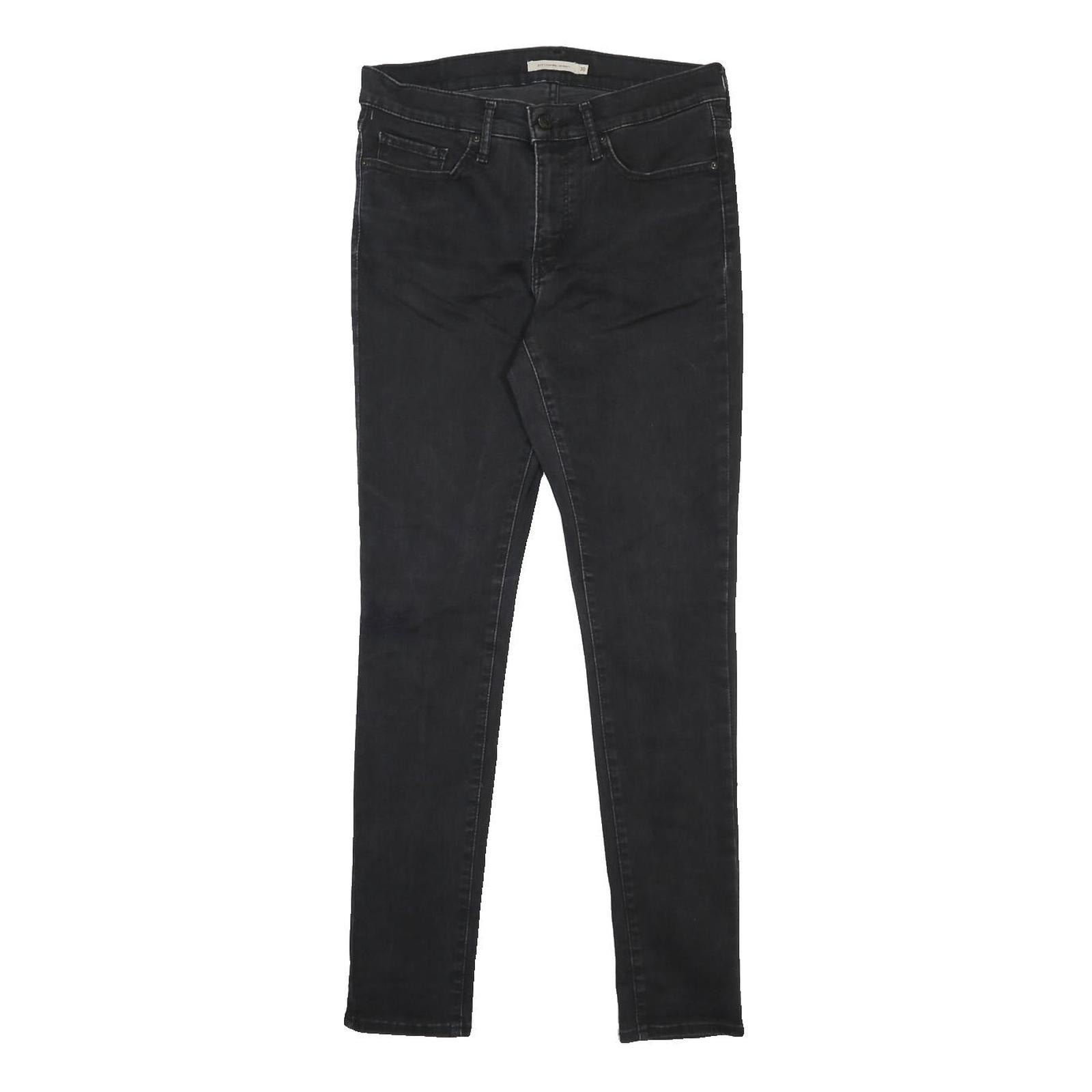LEVI'S 311 Womens Jeans Black Slim Skinny Denim W30 L32 Zip Cotton Blend