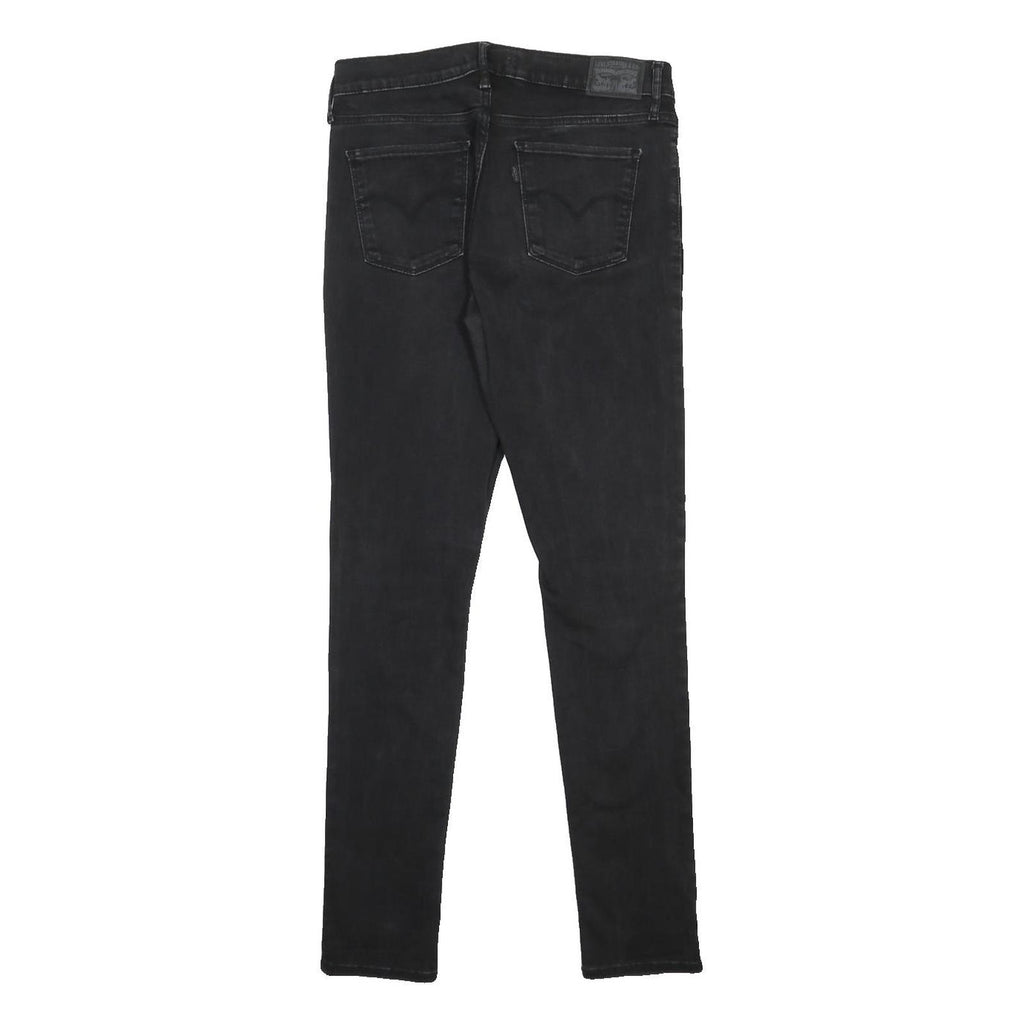LEVI'S 311 Womens Jeans Black Slim Skinny Denim W30 L32 Zip Cotton Blend