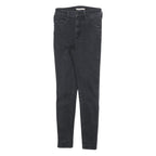 LEVI'S Womens Jeans Black Slim Skinny Denim Medium W26 L28 Zip Pockets