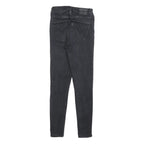 LEVI'S Womens Jeans Black Slim Skinny Denim Medium W26 L28 Zip Pockets