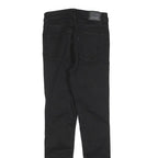 LEVI'S 721 Womens Black Slim Skinny Denim Raw W26 L28 Slim Fit Zip Jeans