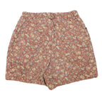LIZWEAR Womens Shorts Pink Floral Print Casual S W25 Summer Wear