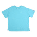 CHAMPION Womens Blue Crew Neck T-Shirt L Short Sleeve Cotton Casual Everyday