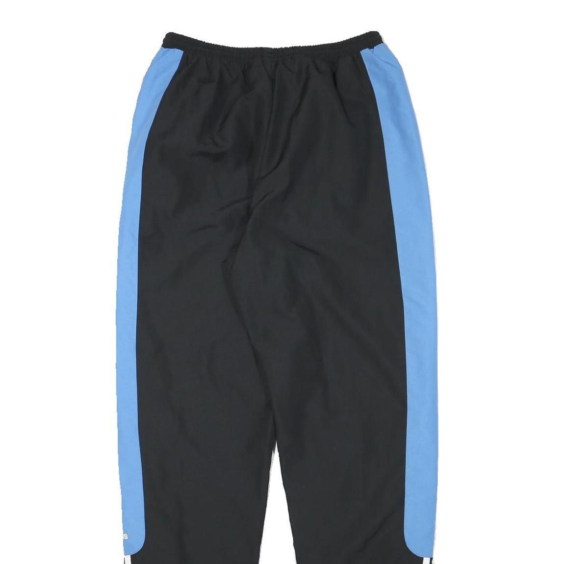 ADIDAS Mens Joggers Black & Blue Regular Tapered M W26 L31 Sportswear Track