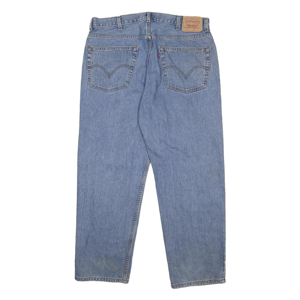LEVI'S 550 Mens Jeans Blue Regular Tapered Denim Medium W38 L30 Relaxed Fit