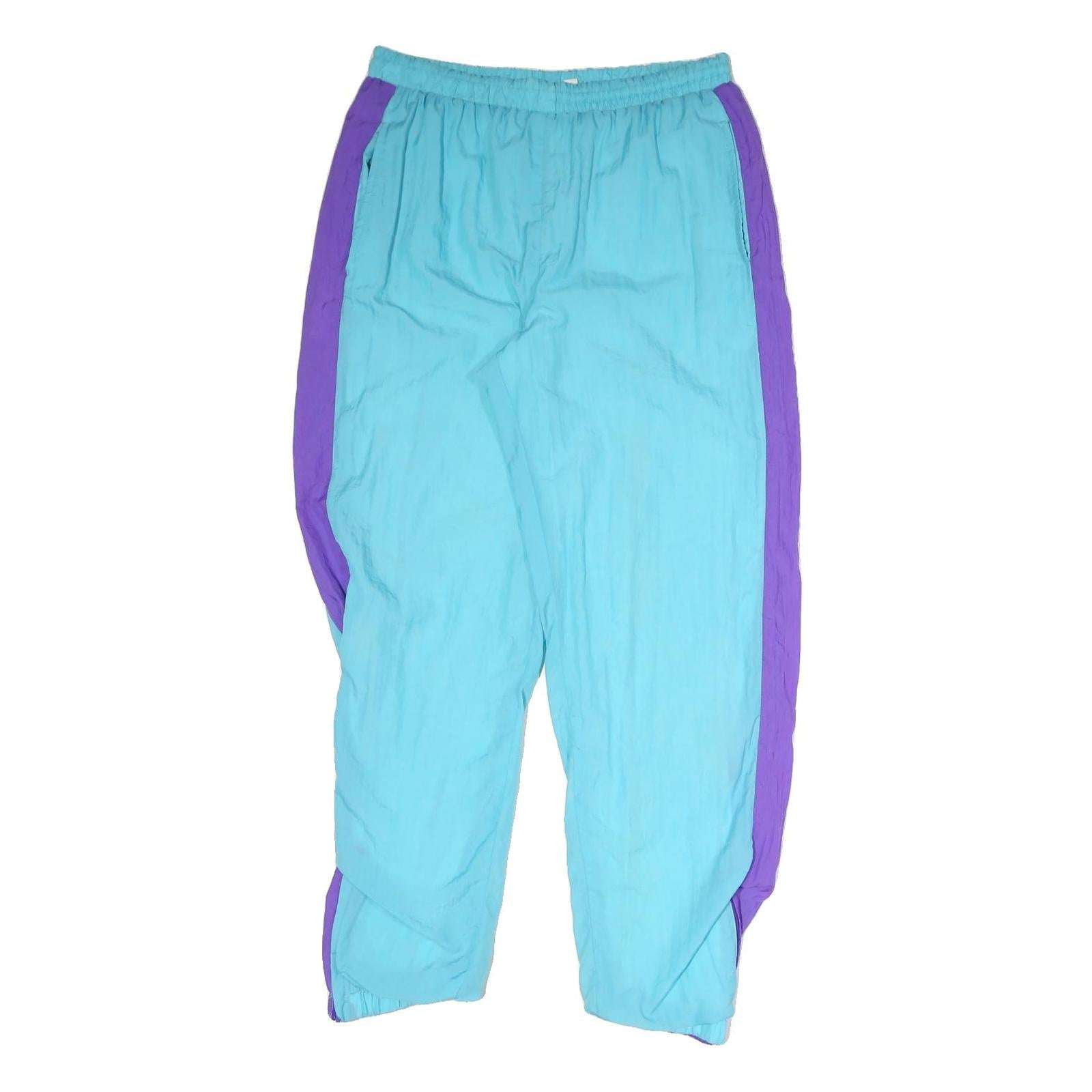 Mens Joggers Blue & Purple Regular Fit Tapered Leg M W31 L29 Lightweight