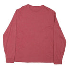 POLO RALPH LAUREN Mens Red Long Sleeve Crew Neck T-Shirt L Cotton Blend