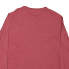 POLO RALPH LAUREN Mens Red Long Sleeve Crew Neck T-Shirt L Cotton Blend