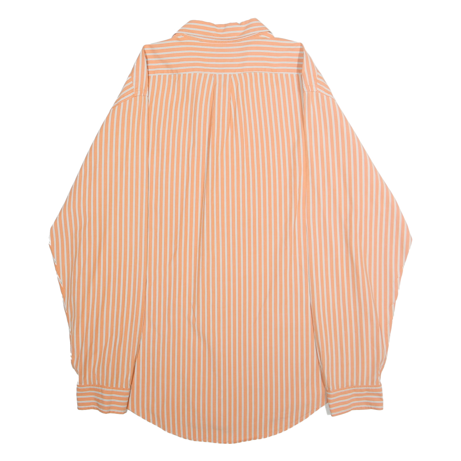 RALPH LAUREN POLO JEANS COMPANY Mens Orange & White Striped Shirt L Casual