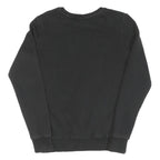 PUMA Womens Black Cotton Crew Neck UK 10 Logo Print Sweatshirt Casual