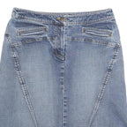 THE LIMITED Womens Blue Denim Mini Cotton Blend Skirt M Casual Simple Design