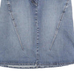 THE LIMITED Womens Blue Denim Mini Cotton Blend Skirt M Casual Simple Design
